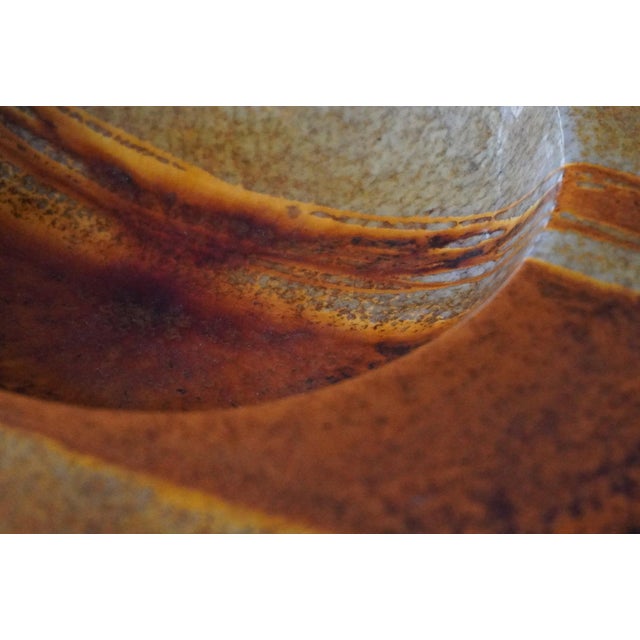 1970s Mid-Century Italian Ceramic Bowl by Giancarlo Piani, Faenza, 1970s For Sale - Image 5 of 9