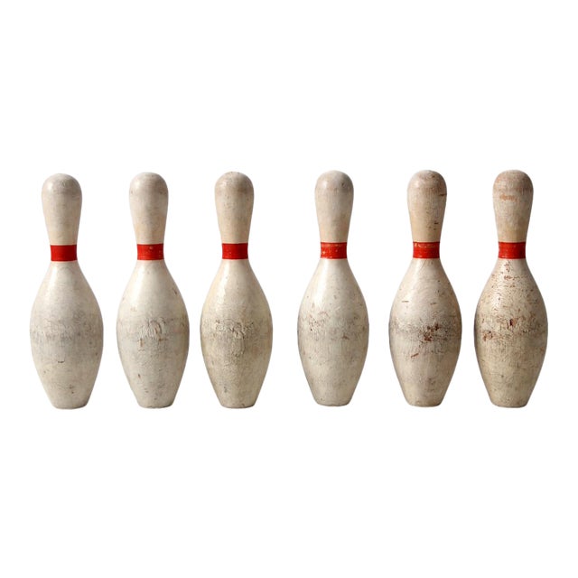 Vintage Bowling Pins Set of 6 Chairish