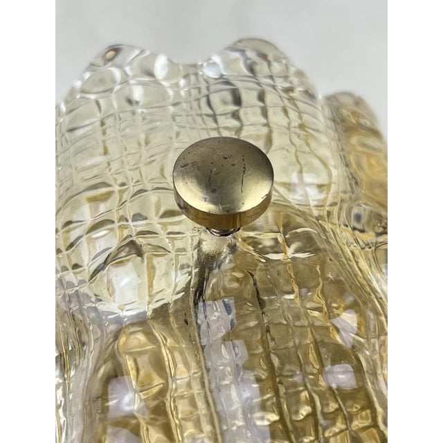 Glass and Brass Wall Lamp by Carl Faggerlund for Orrefors / Lyfa, Denmark, 1970s For Sale - Image 4 of 13