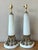Metal Vintage Regency Alabaster Lamps - A Pair For Sale - Image 7 of 7