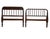 A rare matched pair of antique Jenny Lind (spool/spindle) twin headboard and footboard (could be used as a daybed). A...