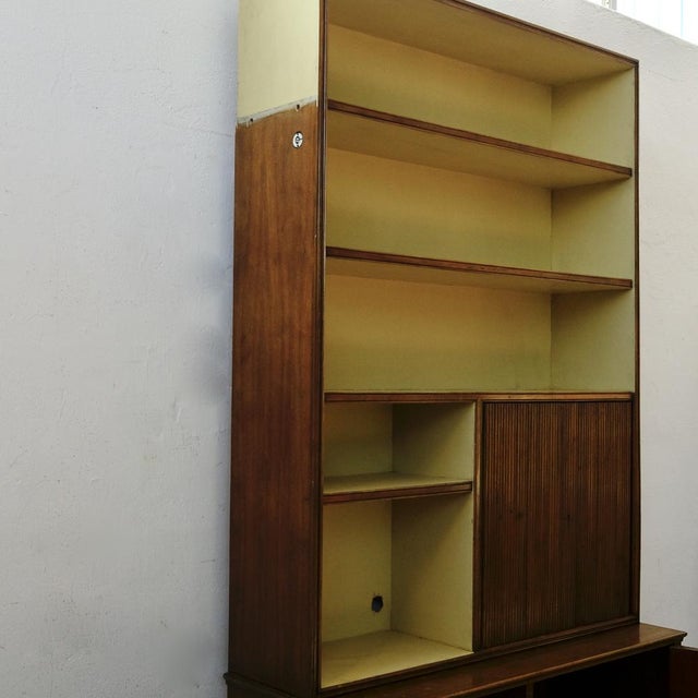Italian Wooden Bookcase, 1960s For Sale - Image 6 of 16