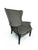 Black Mid-Century Modern #750 Froxfield Wing Back Chair in Mono Velvet Jacquard by Parker Knoll, 1980s For Sale - Image 8 of 12