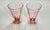 Early 20th Century Vintage Pink Glassware Set- 2 Wine Glasses & 2 Footed Tumblers For Sale - Image 5 of 12