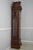 Age: c1988 Details: Gothic Style Case Nice Walnut Finish Brass Face, Weights & Pendulum Beveled Glass Bracket Feet Fine...