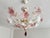 Vintage Murano Style Floral Chandelier – Romantic Pink & White Glass Bouquet Light - Pair For Sale - Image 12 of 18