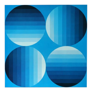 Victor Vasarely Progression 2-8, Optic Art