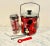 Mid-Century Modern Mid Century Modern Vintage Red Bar Set For Sale - Image 3 of 5