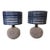 South Pacific Cowrie Shell Encrusted Table Lamps Ikat Style Shades - A Pair For Sale