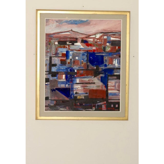 Hultkrantz, Abstract Composition, 1960s, Oil on Panel, Framed For Sale - Image 11 of 11