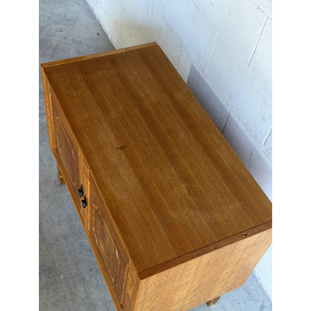Mid 20th Century Vintage Danish Oak Cabinet by Henning Mid Century Scandinavian Storage Cabinet For Sale - Image 5 of 9