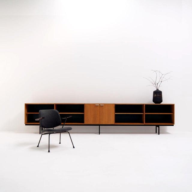 Mid-Century Modern Long Oak Sideboard by Cees Braakman for Pastoe, 1960s For Sale - Image 3 of 9