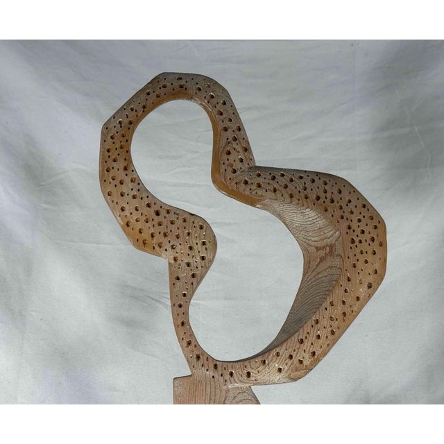 Mid-Century Modern "Thin Figure" — Pine Abstract Figural Sculpture, Herbert Simon 1965 For Sale - Image 3 of 8