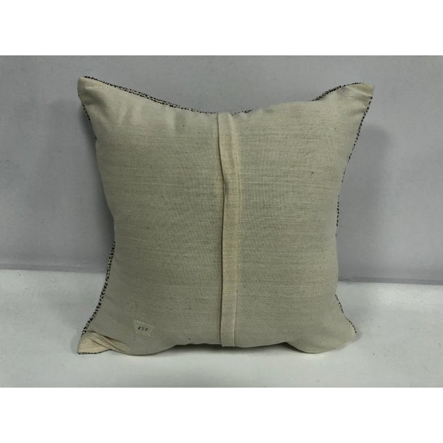 1960s Turkish Tribal Handmade Vintage Kilim Pillow Cover For Sale - Image 5 of 6