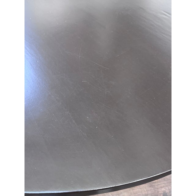 Wood Crate & Barrel Pedestal Table For Sale - Image 7 of 12