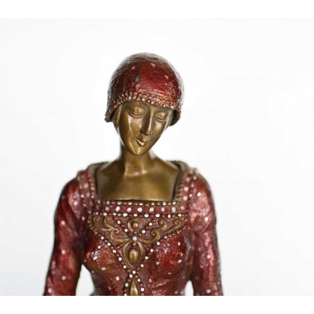 Metal Chiparus, Eternal Friends, 1890s, Bronze & Marble For Sale - Image 7 of 18