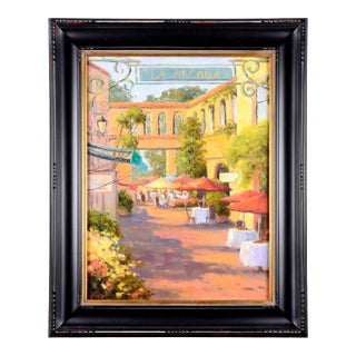 Sheryl Knight "La Arcada Plaza" Oil Painting on Linen For Sale