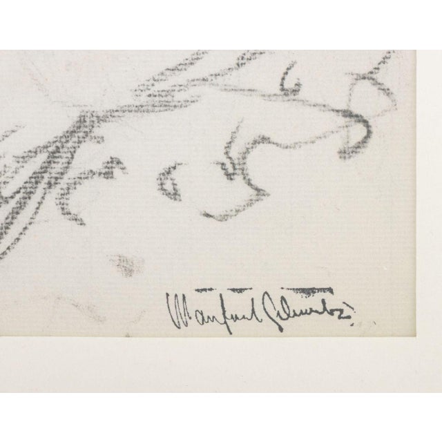 Manfred Schwartz Nude Woman Study Charcoal For Sale In New York - Image 6 of 6