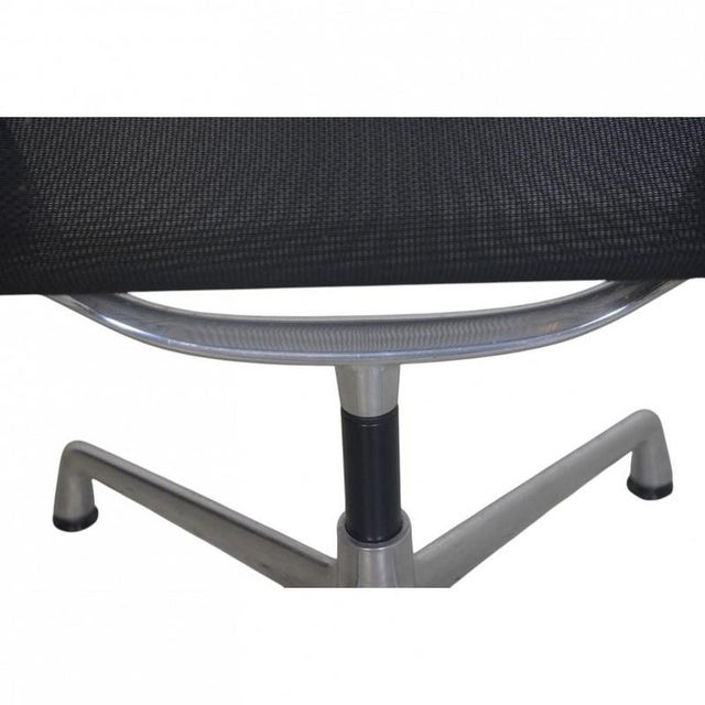 Vintage EA108 Chair in Black Mesh by Charles Eames For Sale - Image 10 of 15