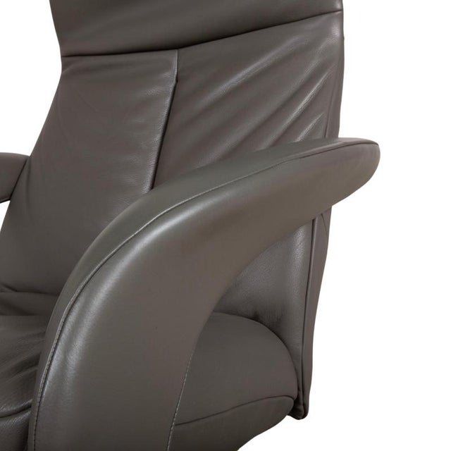 Symphony JR-7960 Lounge Chair in Grey Leather from Jori For Sale - Image 9 of 17