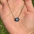 Early 20th Century 4.33ct DeepBlue Sapphire Early 20th Century Necklace With 14k Solid Gold Curb Chain For Sale - Image 5 of 17
