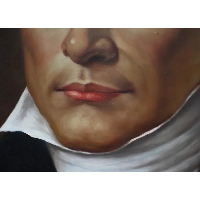 Gold Lord Byron Portrait, Oil Painting, Framed For Sale - Image 8 of 13