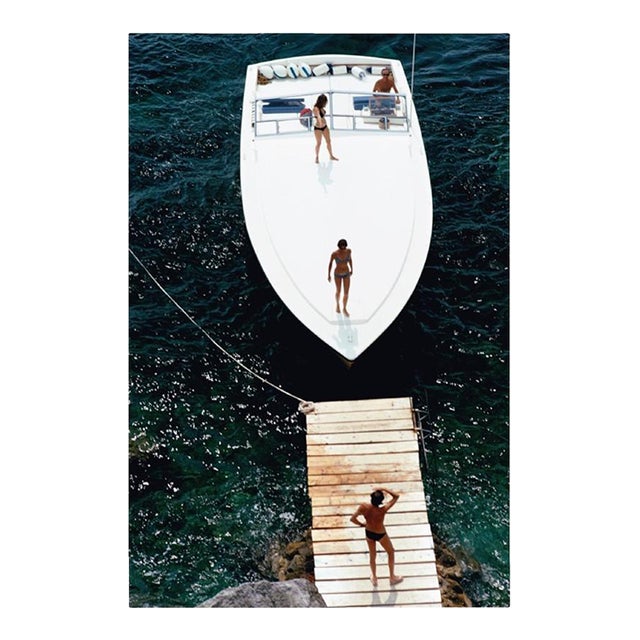 Speedboat Landing Slim Aarons C Print For Sale