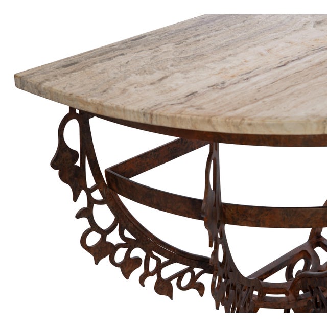 Maitland - Smith Maitland-Smith Venetian Demilune Console For Sale - Image 4 of 6