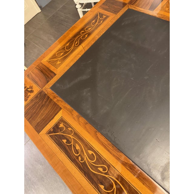 Jogl Table with Slate Top and Inlays For Sale - Image 6 of 12