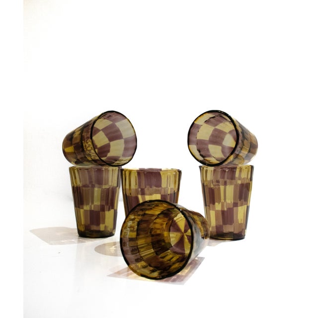 2000 - 2009 Ribes Collectable Murano Glasses by Mariana Iskra, 2004, Set of 6 For Sale - Image 5 of 18