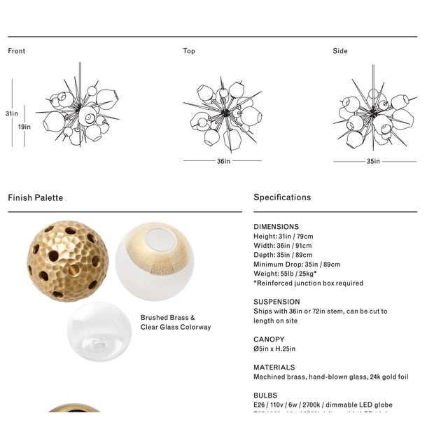 Contemporary Lindsey Adelman Burst Chandelier bu.10.04 For Sale - Image 9 of 9