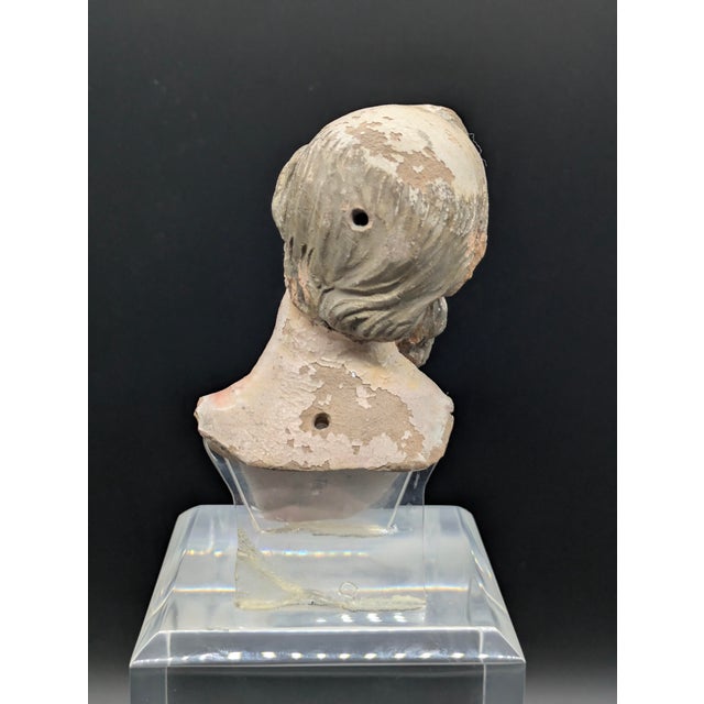 Late 18th Century Neapolitan Glass-Eyed Santon Head For Sale - Image 12 of 12