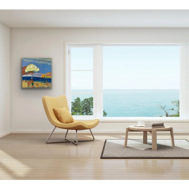 Impressionist Impressionistic Seascape Original Oil Painting For Sale - Image 3 of 8