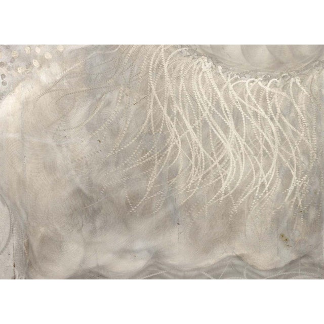 Illegibly Signed Landscape Scene Steel Panel For Sale - Image 4 of 8