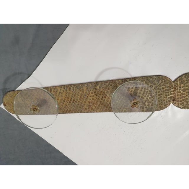 Aqua Brass and Glass Coat Rack by Carlo Scarpa for Fontana Arte, Italy, 1950s For Sale - Image 8 of 16