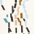 Abstract SAMPLE - Schumacher x Peg Norriss Confetti Wallpaper In Teal For Sale - Image 3 of 4