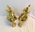 Metal Pair of French Early 19thC Louis XV Style Gilt Andirons Chenets For Sale - Image 7 of 9