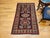 Textile Vintage Persian Kurdish Rug, Hand-Knotted Wool, Geometric Pattern, Navy & Tan, 3x5 For Sale - Image 7 of 18