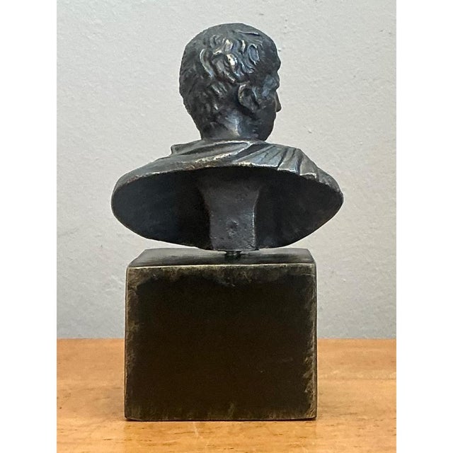 This vintage Roman Emperor bust brings the timeless appeal of Neoclassical design to a bookshelf, desk, or mantel. Cast in...