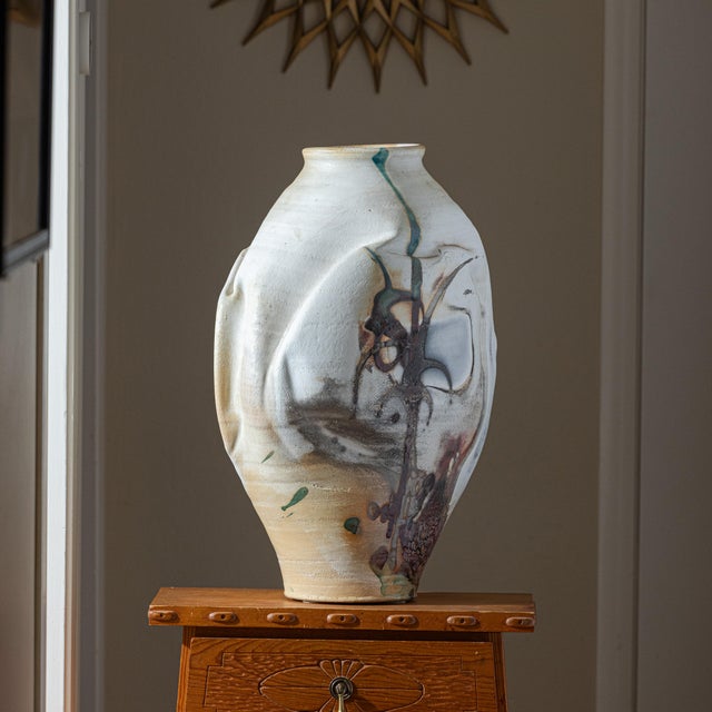 Monumental Sculptural Studio Pottery Vessel, Attributed to Rodney Mott For Sale In Sacramento - Image 6 of 17