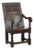Antique Wainscot Chair in Oak, 1600s For Sale