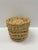Tan Storage Basket With Lid Handwoven Lace Grass For Sale - Image 8 of 8