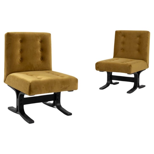 1960 Czechia Upholstered Chairs by Ludvik Volak - A Pair For Sale - Image 15 of 18