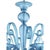 Venetian Blue Satin Murano Glass Chandelier by Simoeng For Sale - Image 4 of 6