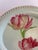 Leonard Mid 20th Century Hand Painted Floral Silverplate Tray With Pink Flowers For Sale - Image 4 of 12