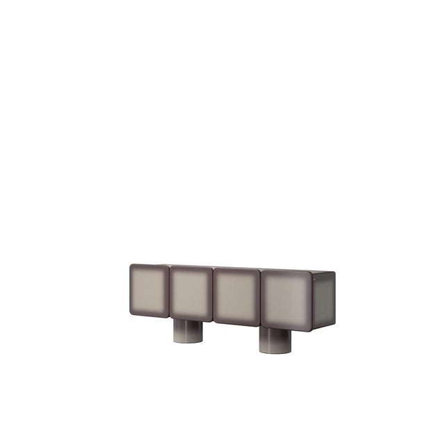 Contemporary Four-Doors Sideboard with Lacquer Finish by Ultramobili For Sale - Image 3 of 13