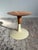 Mid-Century Modern Late 20th Century Post-Modern "Turn" Side Table / Stool, Attributed to Patty Johnson for Keilhauer, Walnut & White Enamel For Sale - Image 3 of 5
