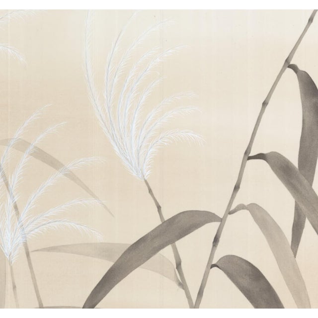 Not Yet Made - Made To Order 36" * H108"/Panel * 9ps, Chinoiserie Reed Mural, Warm Beige Gradient Wall Wallpaper Mural, 9 Panels For Sale - Image 5 of 5