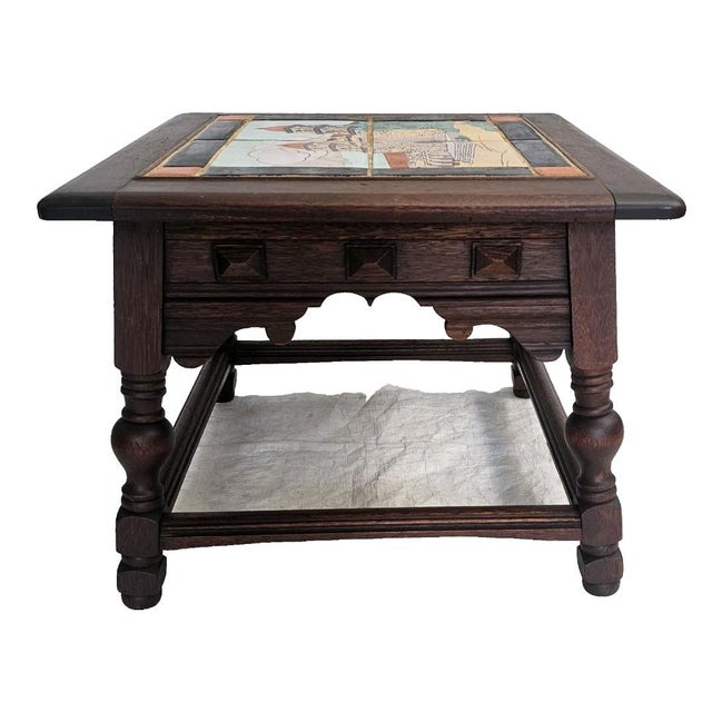 Antique Taylor Tile Santa Barbara Mission Table, California Spanish Revival, 1920s For Sale - Image 10 of 18