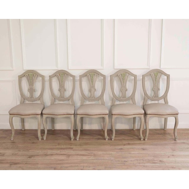 Set of Ten Louis XV–Louis XVI Transition Style Chairs, France, 20th Century For Sale - Image 18 of 18